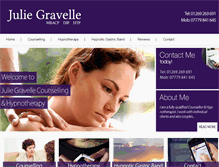 Tablet Screenshot of juliegravelle.co.uk
